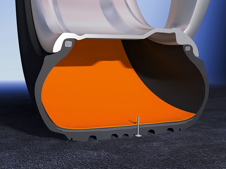 ContiSeal Cross Section, , ContiSeal Cross Section, Cross Section graphic of tyre with ContiSeal,