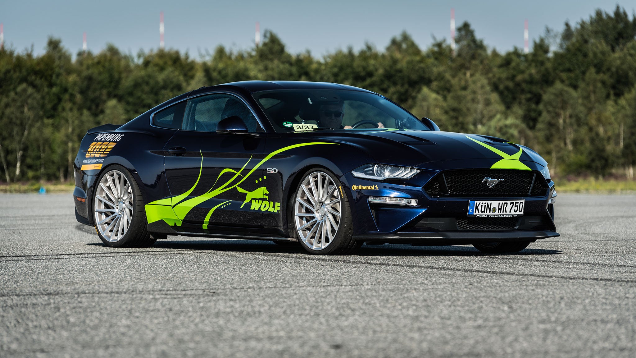 Wolf, Ford Mustang GT: 189 mph (304.9 km/h)