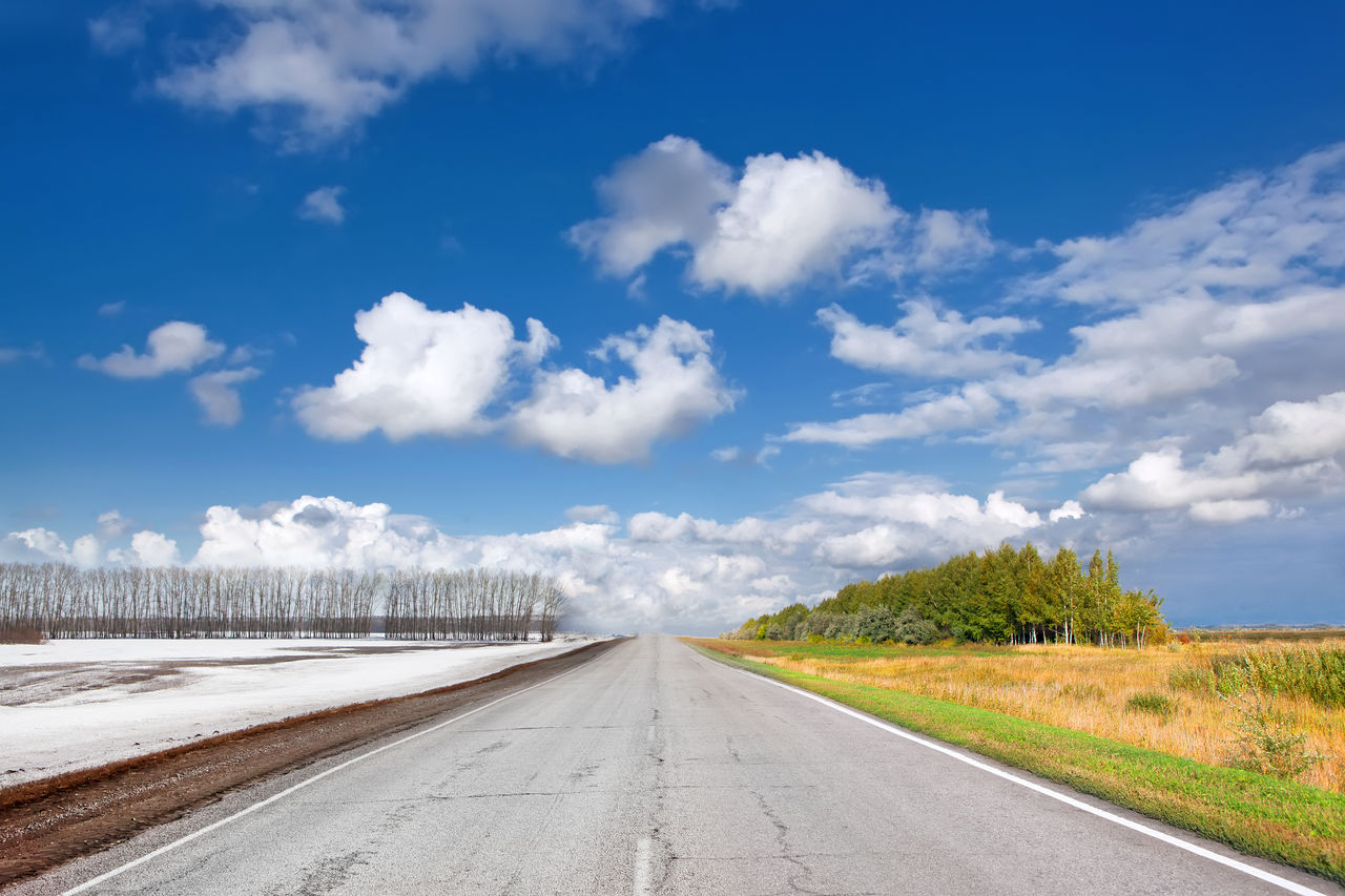changing season road