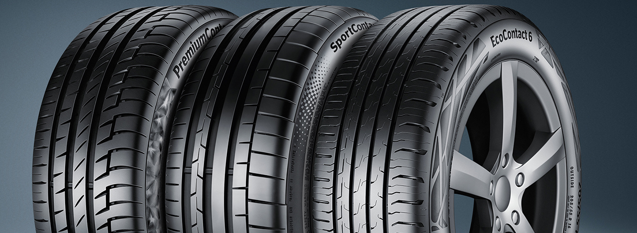 Three Continental tires