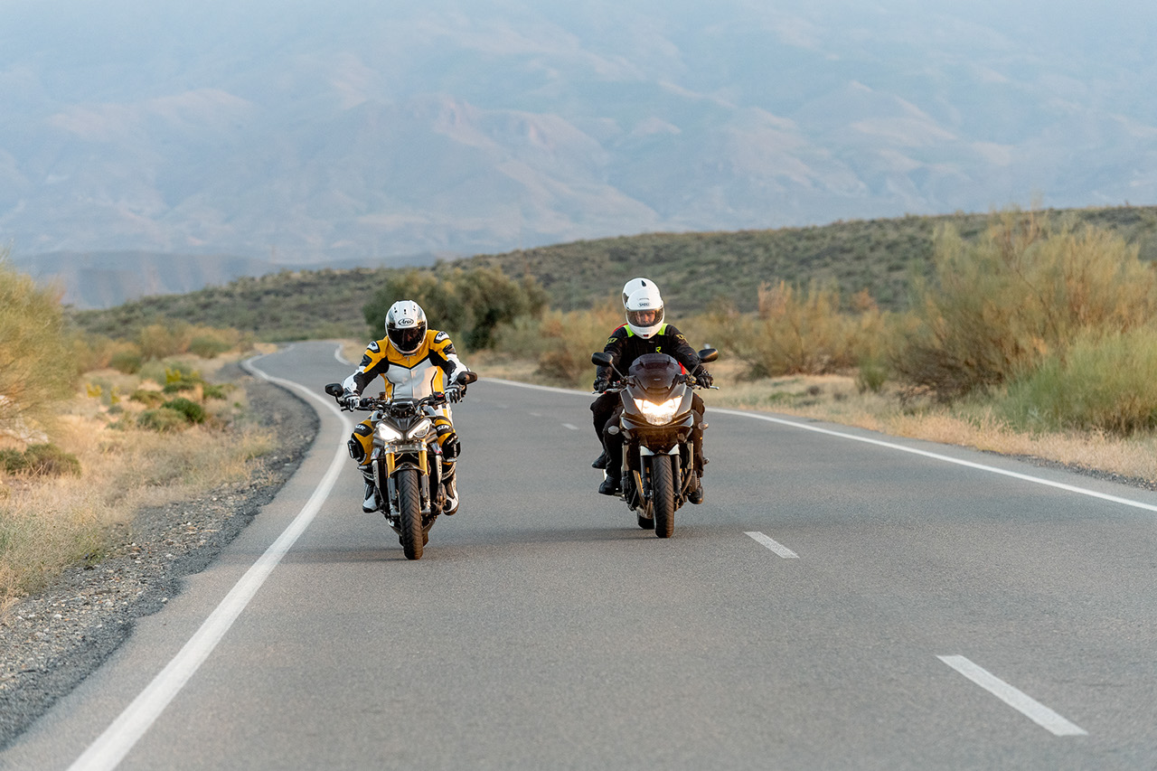Breaking in new motorcycle tyres