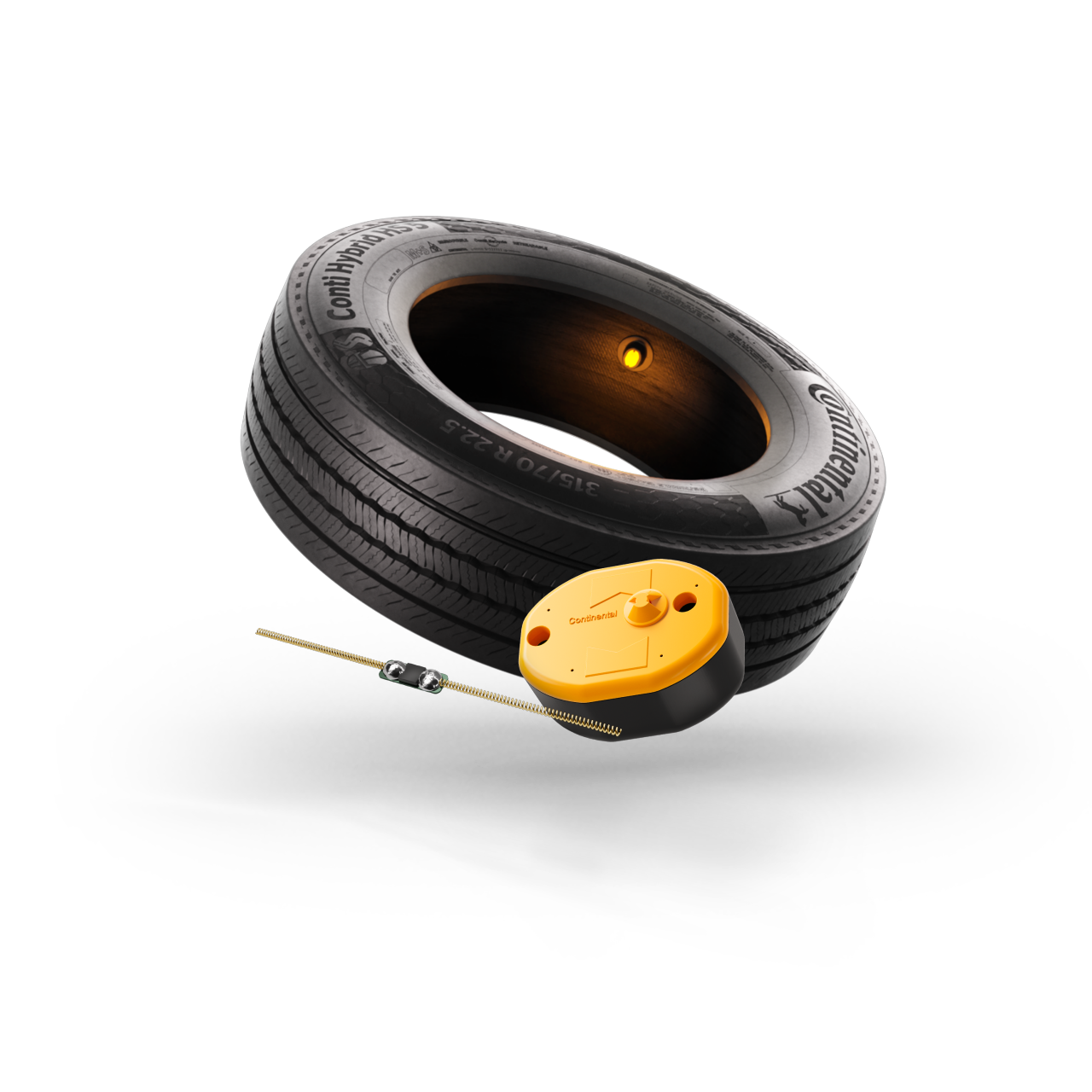 Tire with RFID and sensor