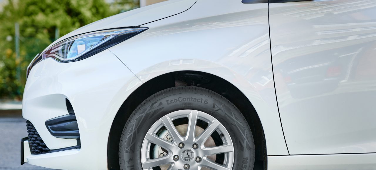 Car with Continental Tires