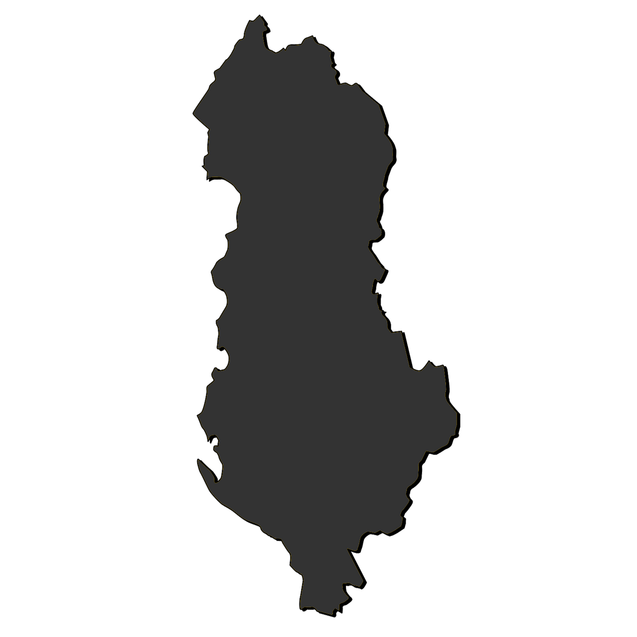 Map of Albania